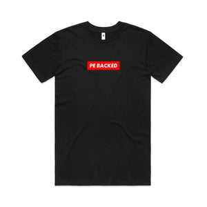 PE BACKED Box Logo - Black