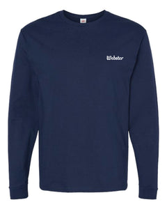 Unisex Long Sleeve T-Shirt Athletic Navy V3