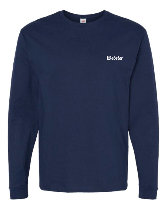 Unisex Long Sleeve T-Shirt Athletic Navy V3