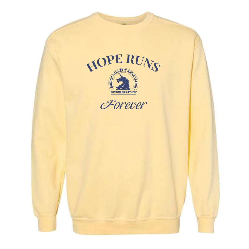 Hope Runs Crewneck (Yellow/Blue)