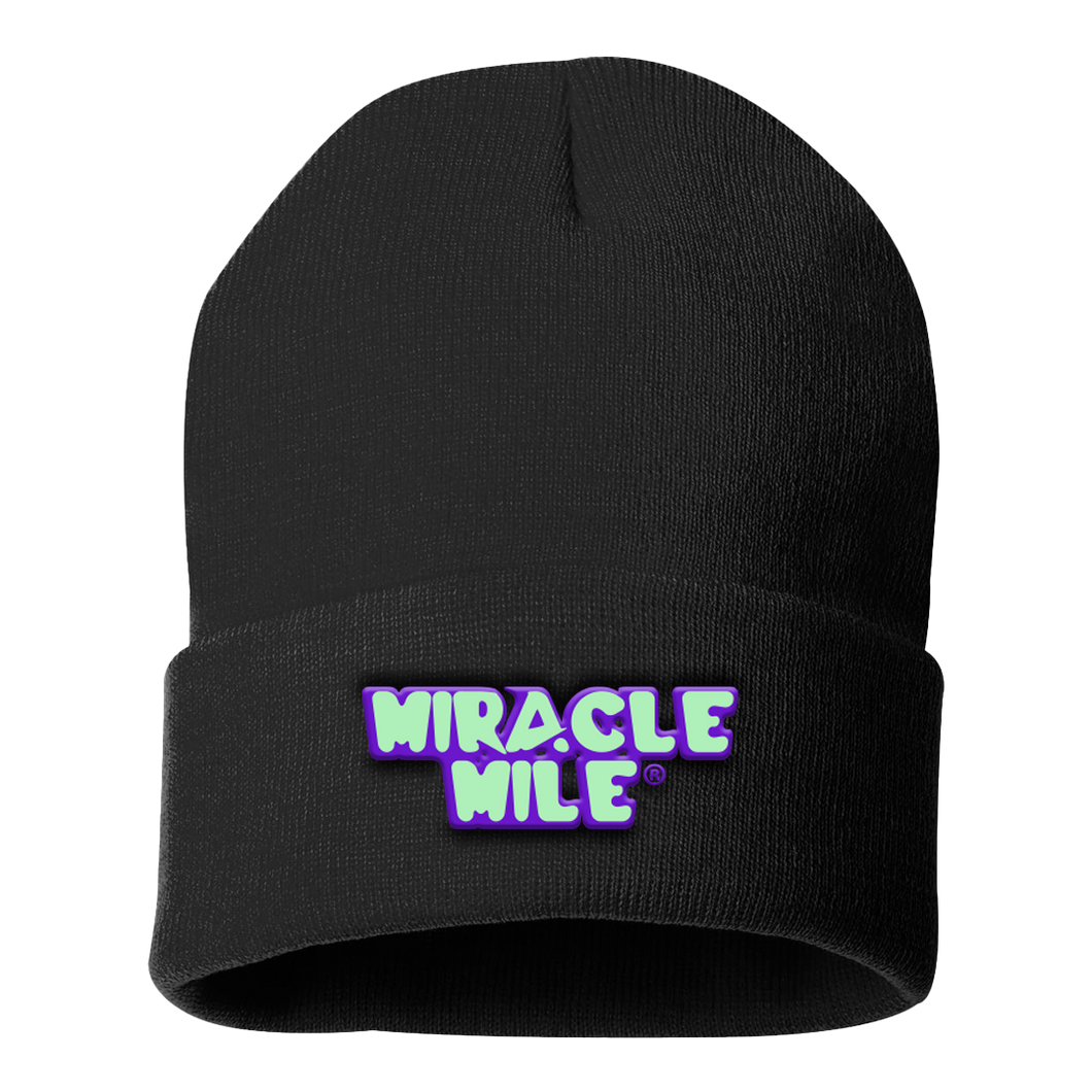 Miracle Mile Knit Beanie - Black