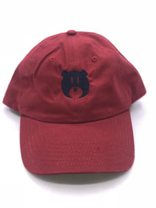 Red and Black Bear Logo - Hat