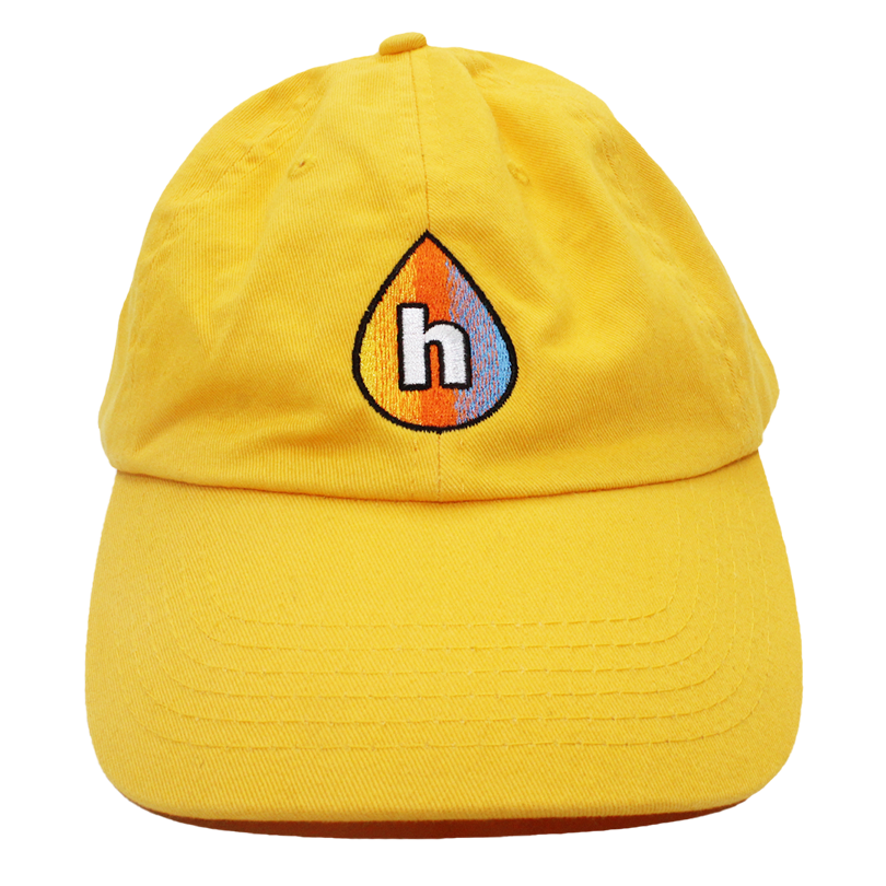 Print Hub - Drop Logo - Yellow Dad Hat
