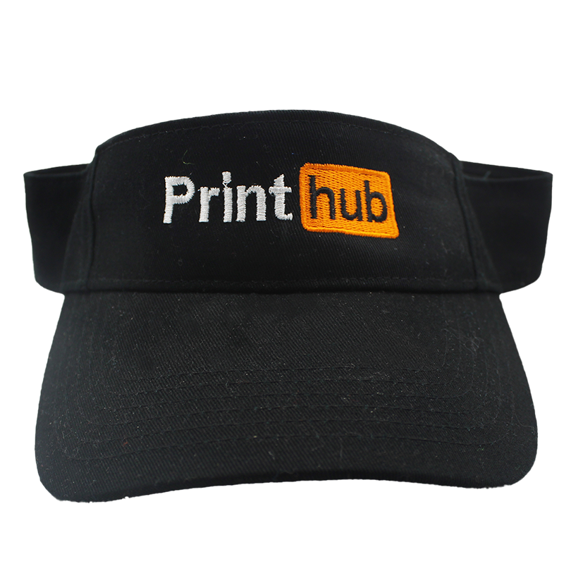 Print Hub - Black Golf Visor