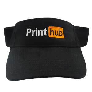 Print Hub - Black Golf Visor