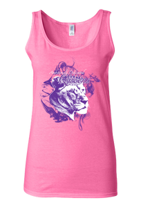 Queen Lioness Tank Top - Pink