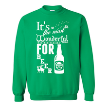 Load image into Gallery viewer, Wonderful Time For A Beer Ugly Christmas Sweater