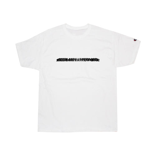 White 3D Logo - T-shirt